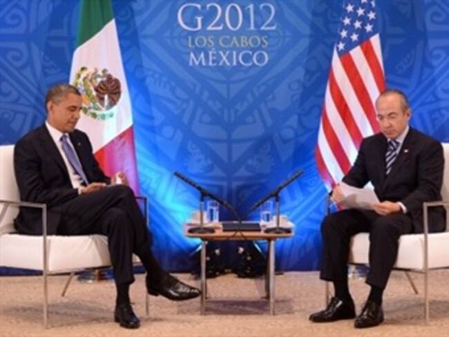 Agradece Calderón a Obama apoyo a estudiantes mexicanos
