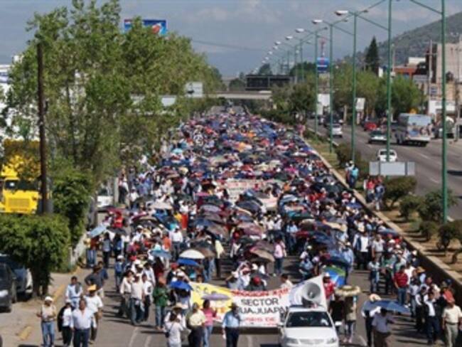 Inicia SNTE movilizaciones en Oaxaca