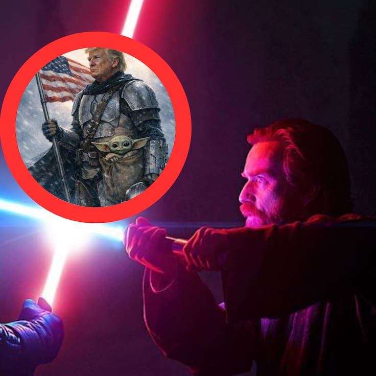 Casa Blanca celebra el Star Wars Day con imagen de Donald Trump como “The Mandalorian” y desata polémica
