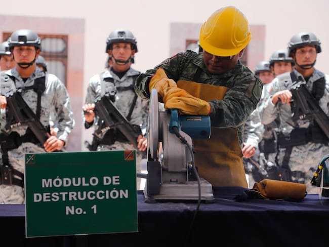 Sí al Desarme, Sí a la Paz: módulos de canje reciben mil 800 granadas y más de 11 mil armas