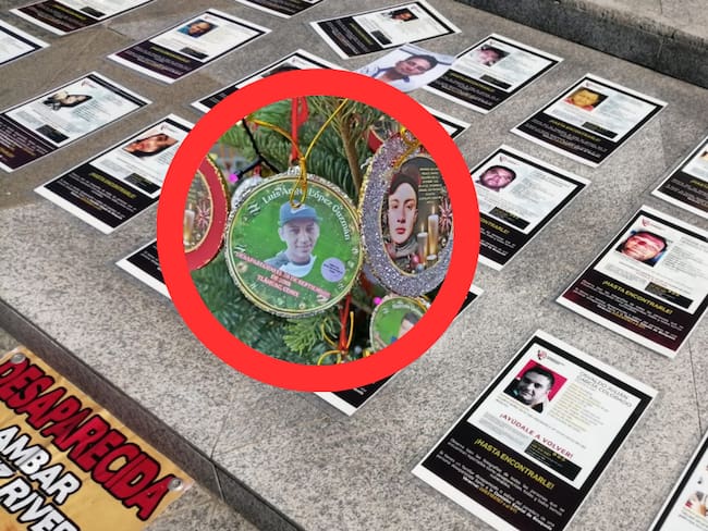 Colectivo realiza un ‘Árbol de Navidad los desaparecidos’; Exigen justicia para todas las víctimas de la desaparición forzada