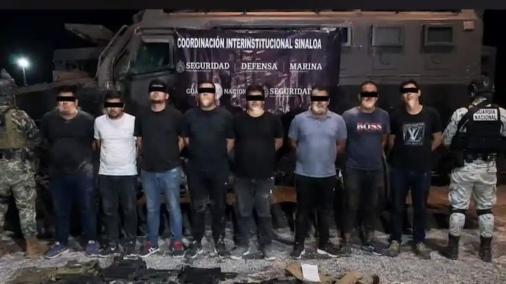 Detienen a ocho personas tras enfrentamiento armado contra la Guardia Nacional en Los Mochis, Sinaloa