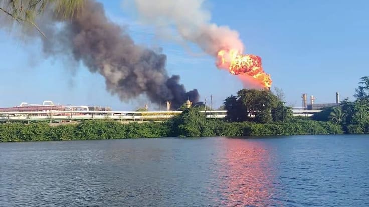 Incendio en Dos Bocas: Reportan nuevo incidente en la Refinería Olmeca