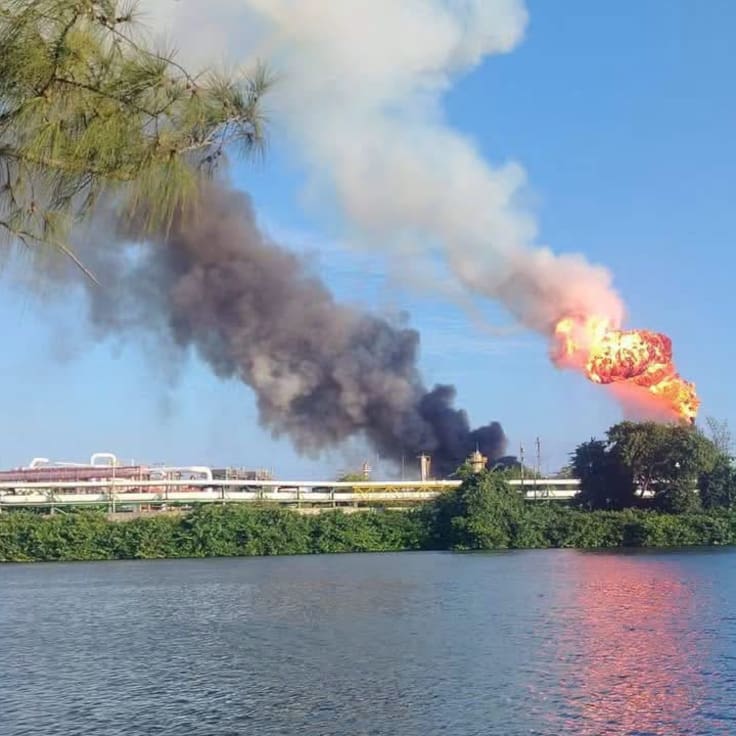 Incendio en Dos Bocas: Reportan nuevo incidente en la Refinería Olmeca