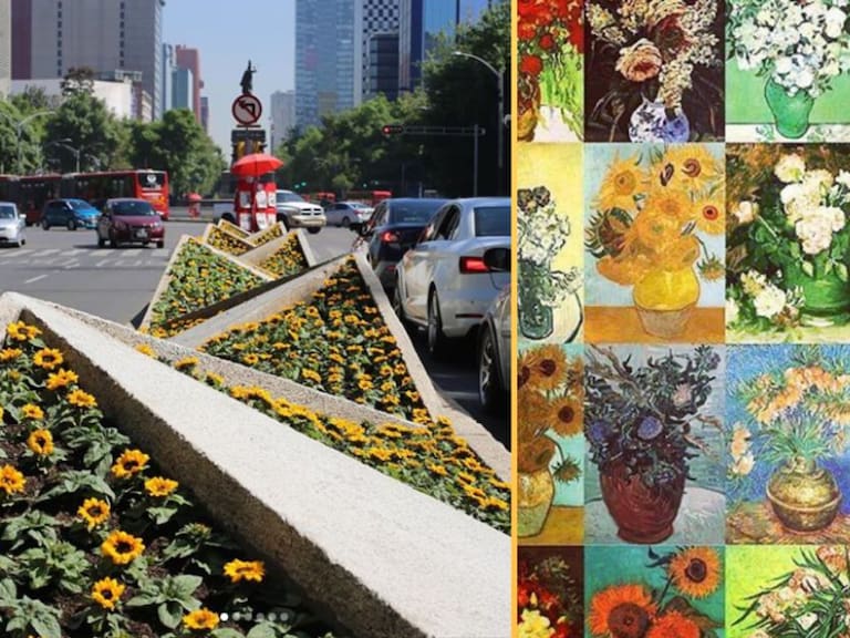 Mira cómo los Giralores tapizan Reforma con motivo de Van Gogh Alive