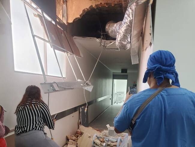 Se registra derrumbe en Hospital General de zona 89 del IMSS en Guadalajara