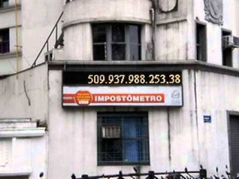 ¿Sabías que hay un Impuestómetro en Brasil?