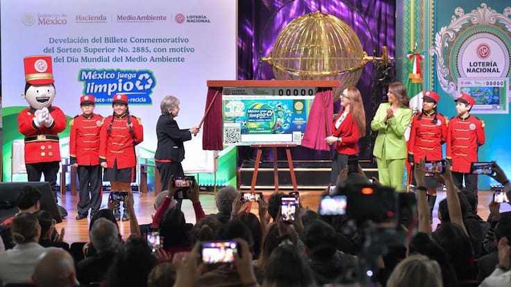 Semarnat y Lotería Nacional presentan billete que difunde el Día Mundial del Medio Ambiente con el mensaje “México juega limpio”