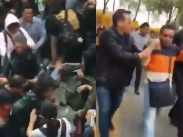 Alumnos del CCH Azcapotzalco corren a profesor entre abucheos y golpes