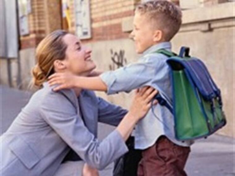 El ritual de despedida en el colegio.