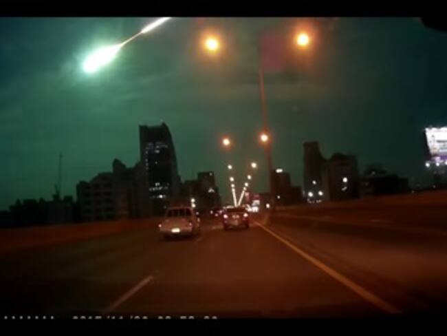 Una bola de fuego atravesó el cielo de Tailandia