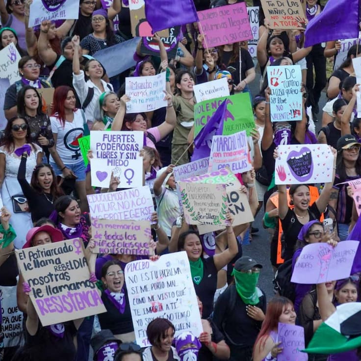 Marea morada nacional: Miles de mujeres se unen a la marcha del 8M en varios estados del país
