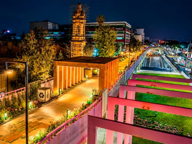 Inauguran el Jardín Flotante Tlallipan en la Calzada de Tlalpan: Así es la primera Utopía peatonal de la CDMX