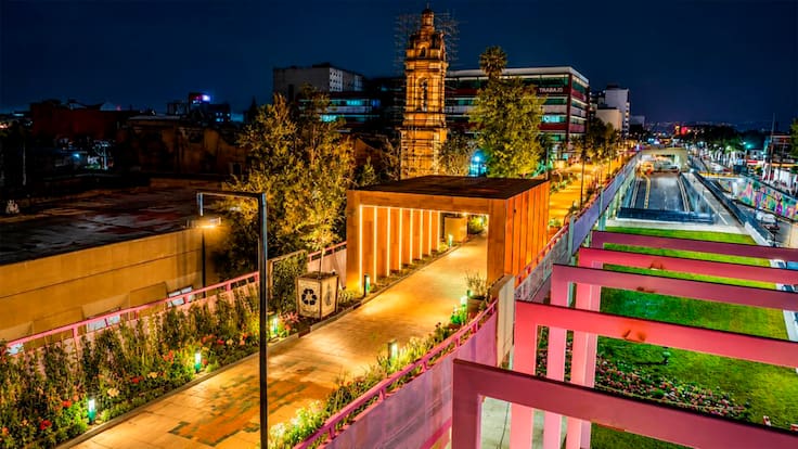 Inauguran el Jardín Flotante Tlallipan en la Calzada de Tlalpan: Así es la primera Utopía peatonal de la CDMX