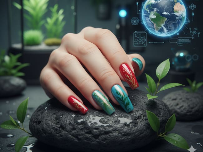 Tendencia en uñas: Crean las primeras uñas postizas en ser ecológicas, cambian de color y forma