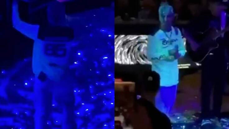 Dejan sin audio a Natanael Cano tras cantar “El de La Codeína” en la Feria de San Marcos | VIDEO