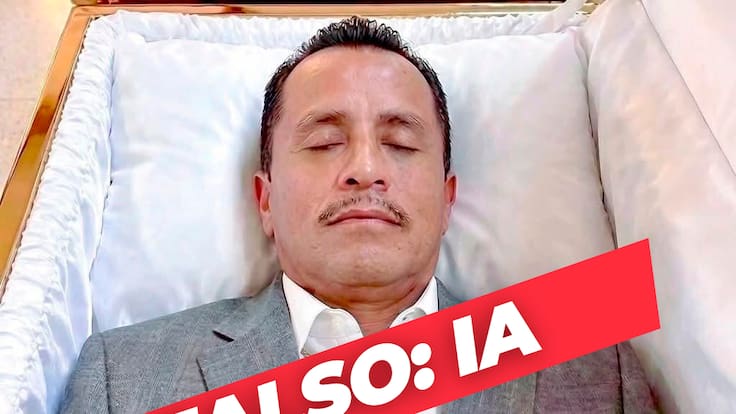 La foto viral de “El Mencho” en un ataúd es falsa: fue creada con inteligencia artificial