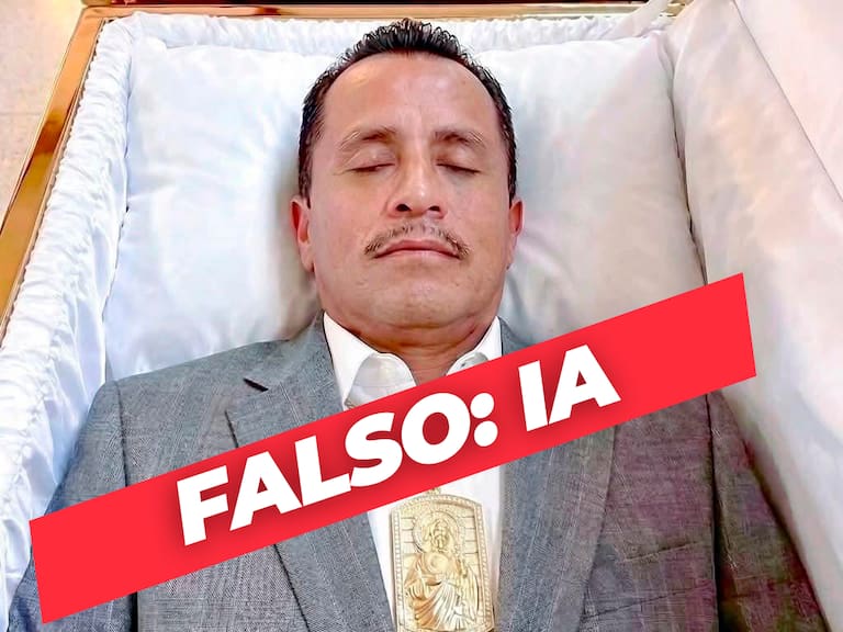 La foto viral de “El Mencho” en un ataúd es falsa: fue creada con inteligencia artificial