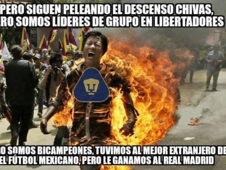 Los memes de una nueva derrota de Pumas ante Chivas en Guadalajara