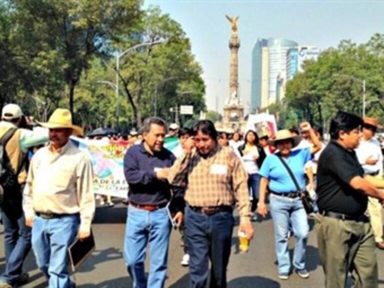 Afectan CNTE y peregrinación circulación en Reforma