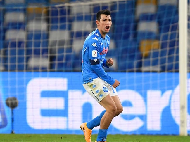 Hirving Lozano marcó un golazo en la Coppa Italia
