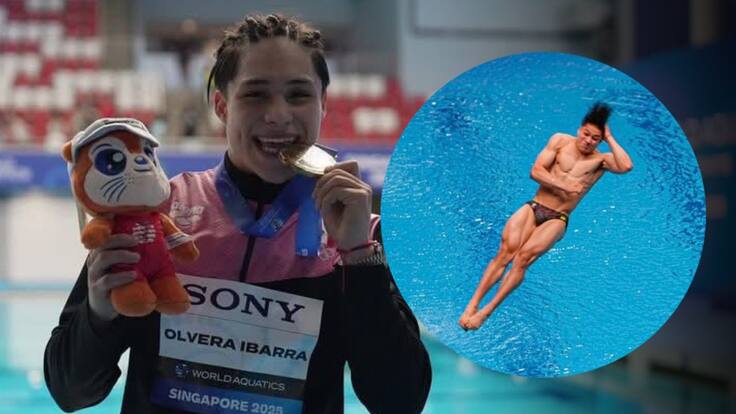 Osmar Olvera vence a China y se corona campeón mundial de clavados en Singapur