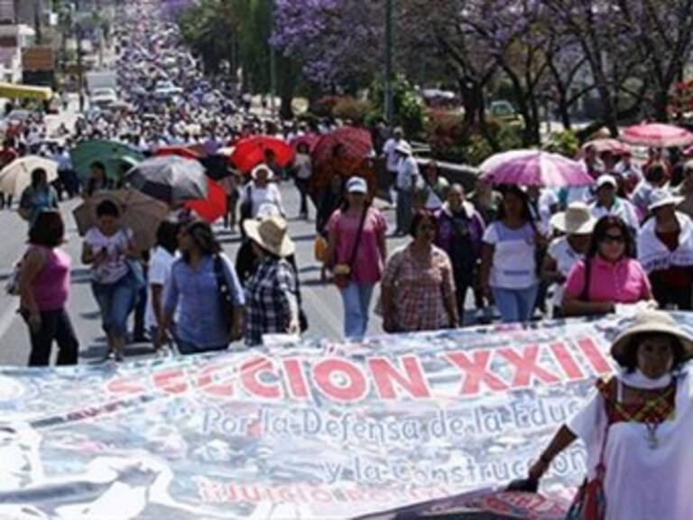 Un millón 300 mil alumnos sin clases en Oaxaca