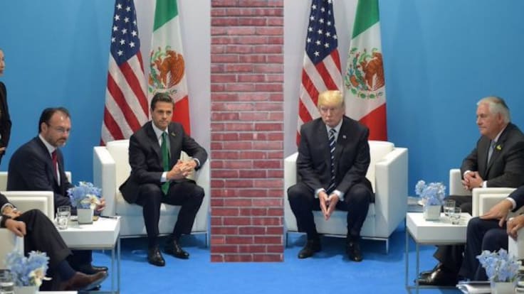 EPN y Trump se reúnen en Alemania; hablan del muro fronterizo, el TLCAN y seguridad