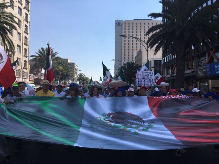 La marcha &quot;Vibra México&quot; en imágenes