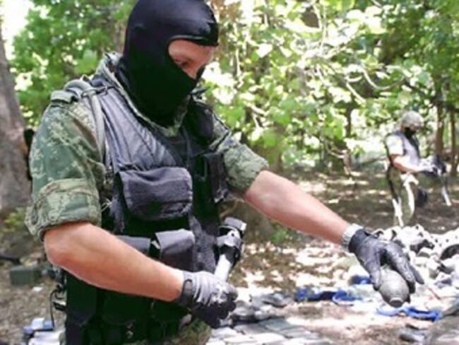 Descubre Semar campamento de narcos en Tampico