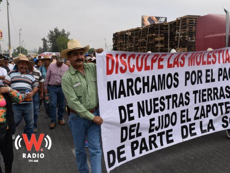 Así fue la marcha de los ejidatarios de El Zapote