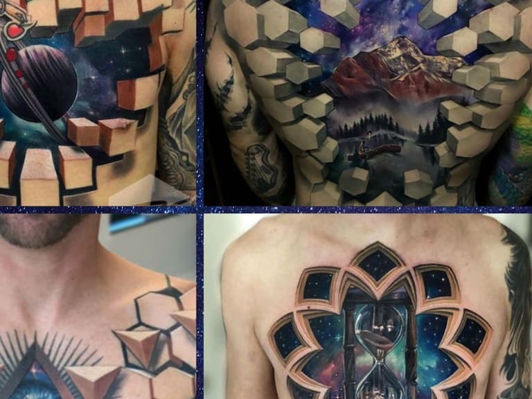 Jesse Rix, el artista del tatuaje que transforma la piel en escenas 3D