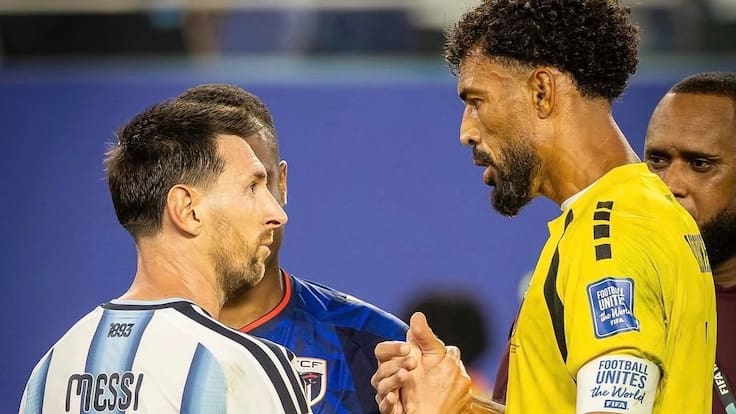 El gesto de Messi con Vozinha tras la victoria de Argentina con Cabo Verde