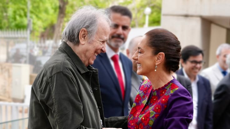 Claudia Sheinbaum y Juan Manuel Serrat se reúnen en Barcelona: un encuentro de música y resistencia