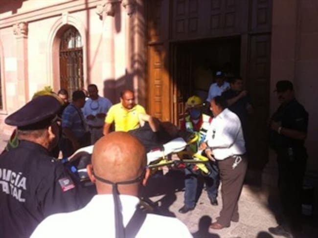 Hieren a 5 afuera de Palacio de Gobierno en Saltillo