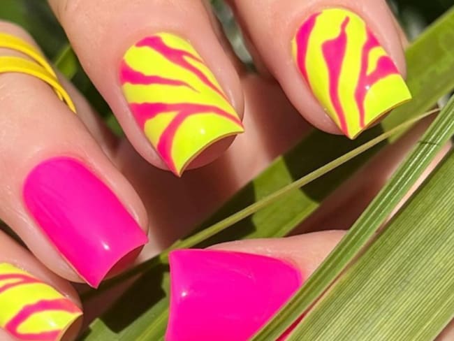 Diseños de uñas inspirados en los 80: 3 colores y estilos retro que vuelven a estar de moda