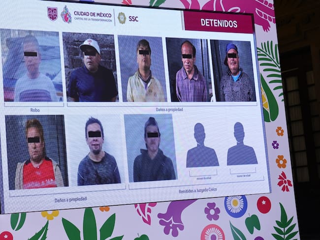 Imputan a seis personas por daño a propiedad tras disturbios del 8M en CDMX