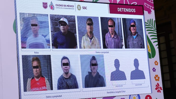 Imputan a seis personas por daño a propiedad tras disturbios del 8M en CDMX