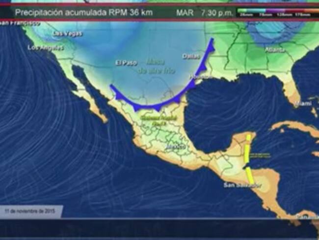 Pronóstico del tiempo del 11 de noviembre