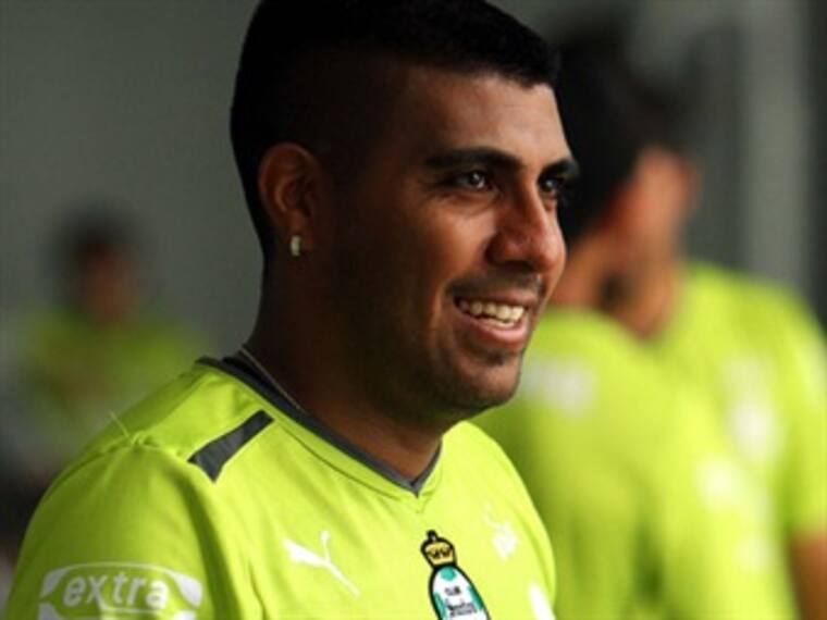 Decían que no pasaría nada en las tribunas. Daniel Ludueña, mediocampista del Santos Laguna