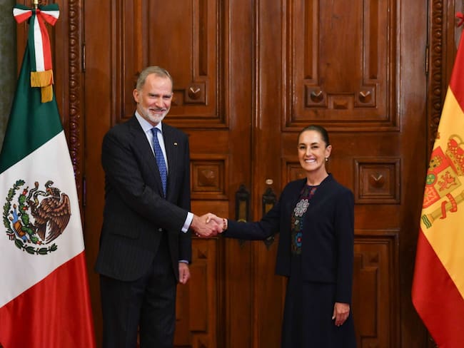 ¿De qué hablaron? Claudia Sheinbaum recibe a Felipe VI en Palacio Nacional