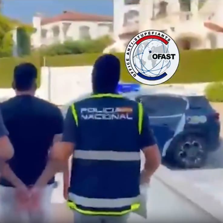 España y Francia desarticulan una célula del CJNG y decomisan 2.5 toneladas de metanfetamina