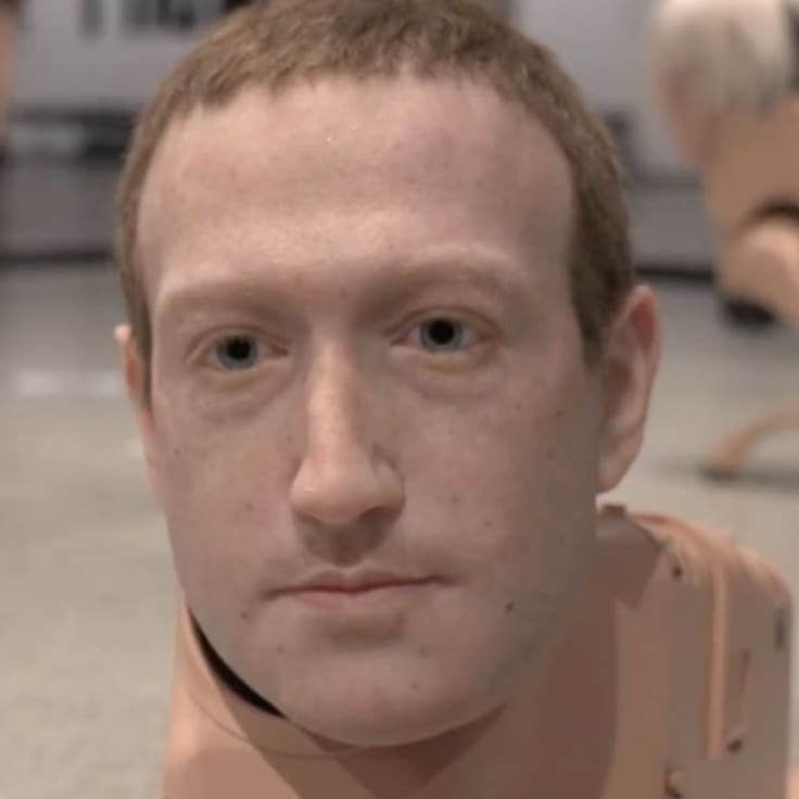 Perros robots con caras de Musk y Zuckerberg invaden museo en Berlín: La extraña obra que critica a la tecnología