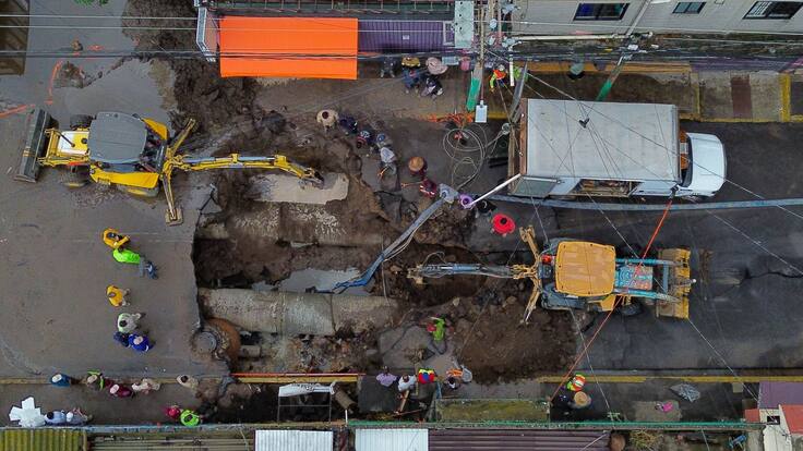 Iztapalapa bajo el agua: 44 familias pierden parte de su patrimonio por fuga de agua
