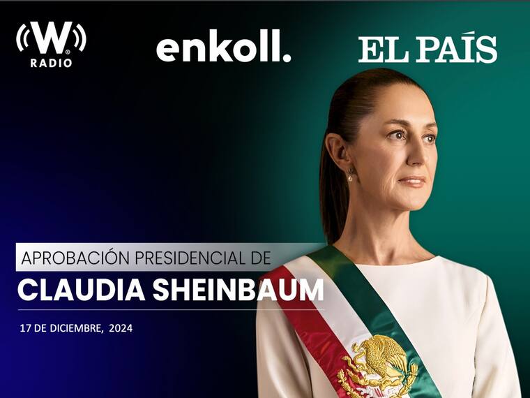 Aprobación de Claudia Sheinbaum como presidenta de México