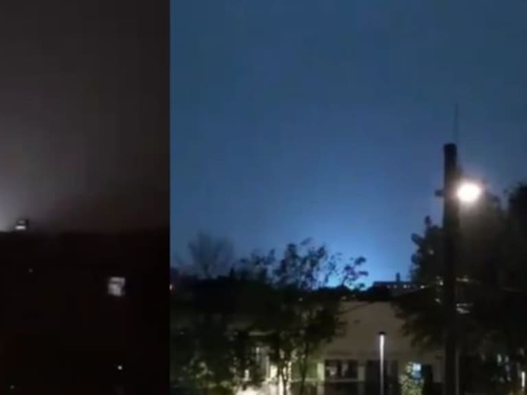 [VIDEO] Captan extrañas luces en el cielo nocturno de la CDMX