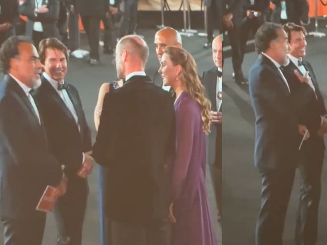 Alejandro González Iñárritu posa junto al príncipe William, Kate Middleton y Tom Cruise por el estreno de “Digger” | FOTO