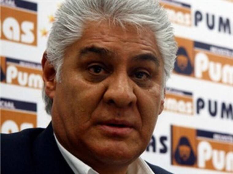 Mario Trejo, vicepresidente deportivo de Pumas en Conferencia de Prensa. Carlos Moreno, TDN