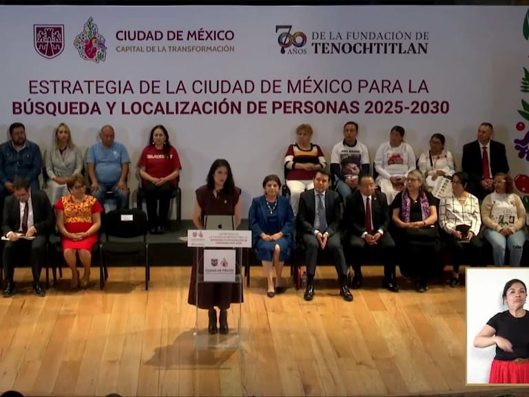 El gobierno de la CDMX presenta estrategia para la búsqueda de personas desaparecidas