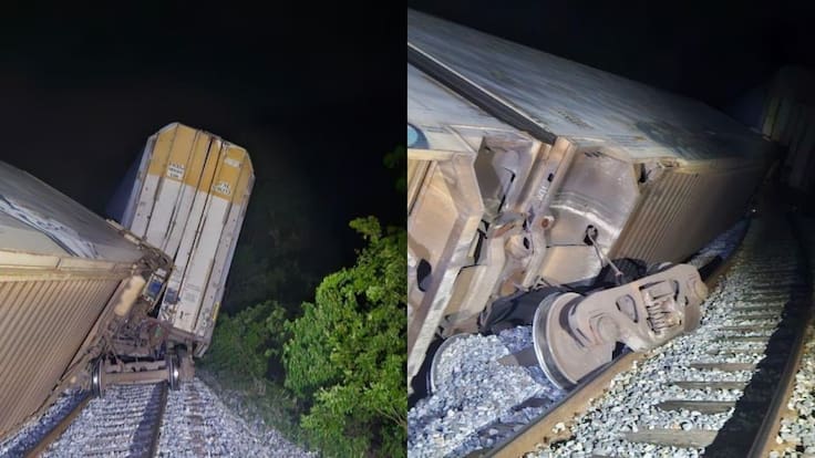 Tren Interoceánico descarrila de nuevo en Oaxaca; reportan saldo blanco